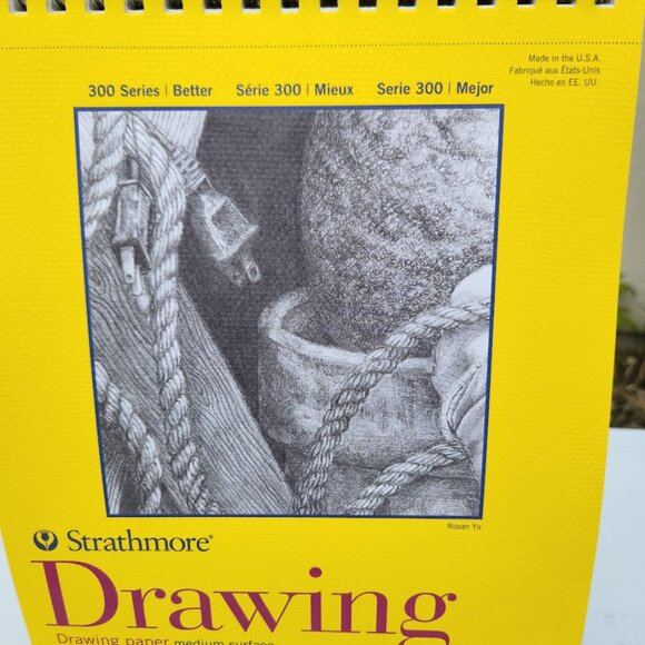 NEW Strathmore 300 Series Drawing Pad 9x12 50 Sheets Pages Art Supplies Top Wire - Picture 3 of 6
